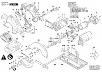 Bosch 3 601 F6H 002 Gks 18V-Li Cordless Circular Saw 18 V / Eu Spare Parts